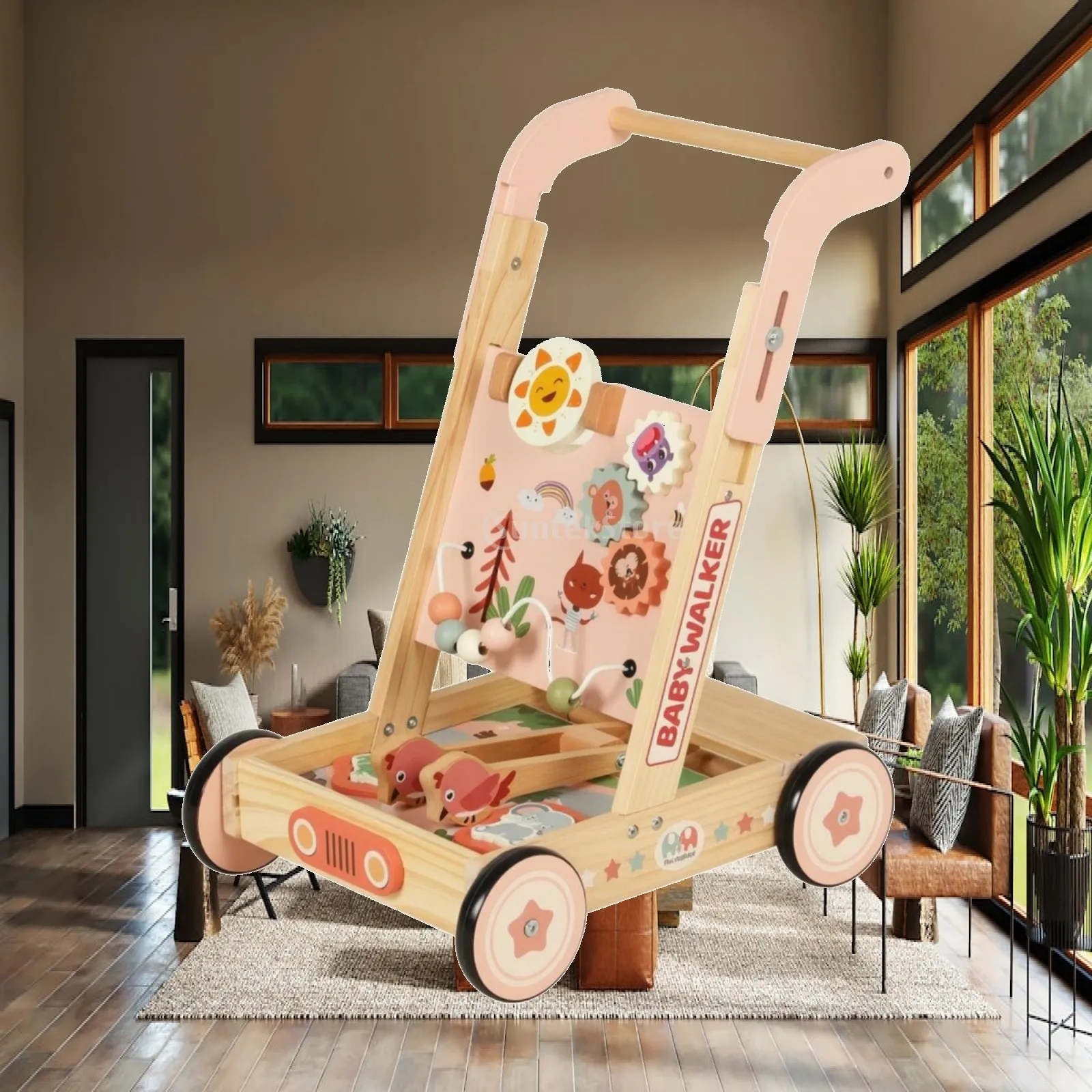 wooden-baby-push-toy-educational-push-toy-with-activity-panel-toy-adjustable-long-lasting-for-toddlers-playroom-home