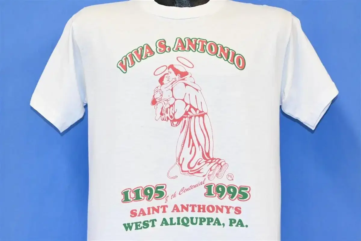 90s Viva Saint Antonio 8th Centennial Anthony s West Aliquppa PA T Shirt Medium