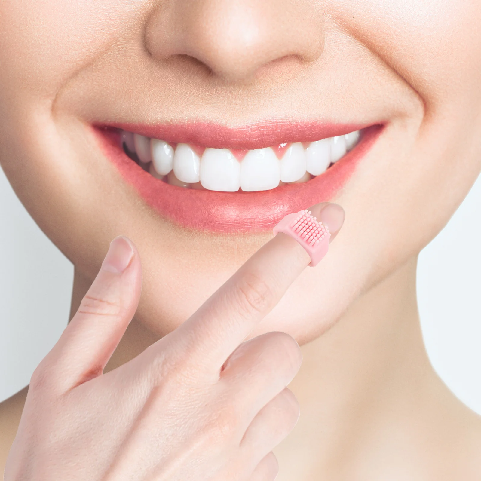 

6Pcs Portable Toothbrush Finger Ring Silicone Compact Travel Toothbrush Hiker Climber Oral Cleaning Tool Tooth Brush