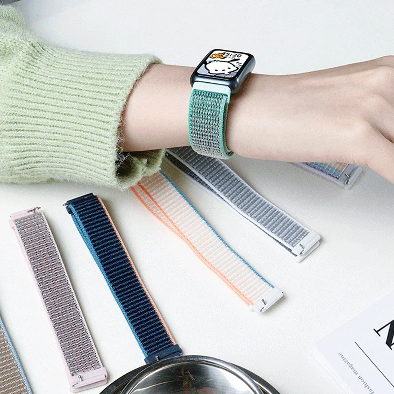 Nylon Loop Smartwatch Strap, pulseira de substituição, Sport Bracelet Belt, acessórios para Huawei Band 8 e 7