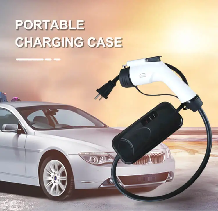 Level 2 electric car portable ev charger Type1 Type2 32A fast  charging station