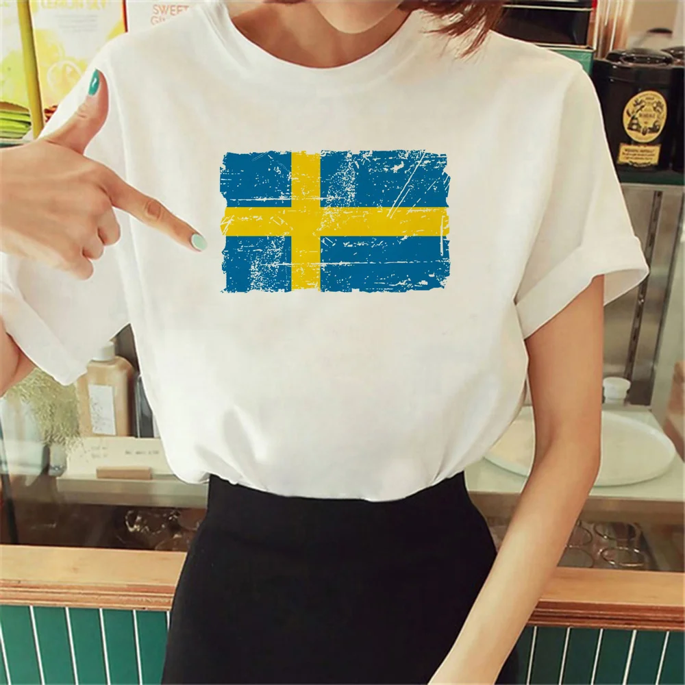 Swedish Tee women harajuku Y2K Tee girl comic clothing