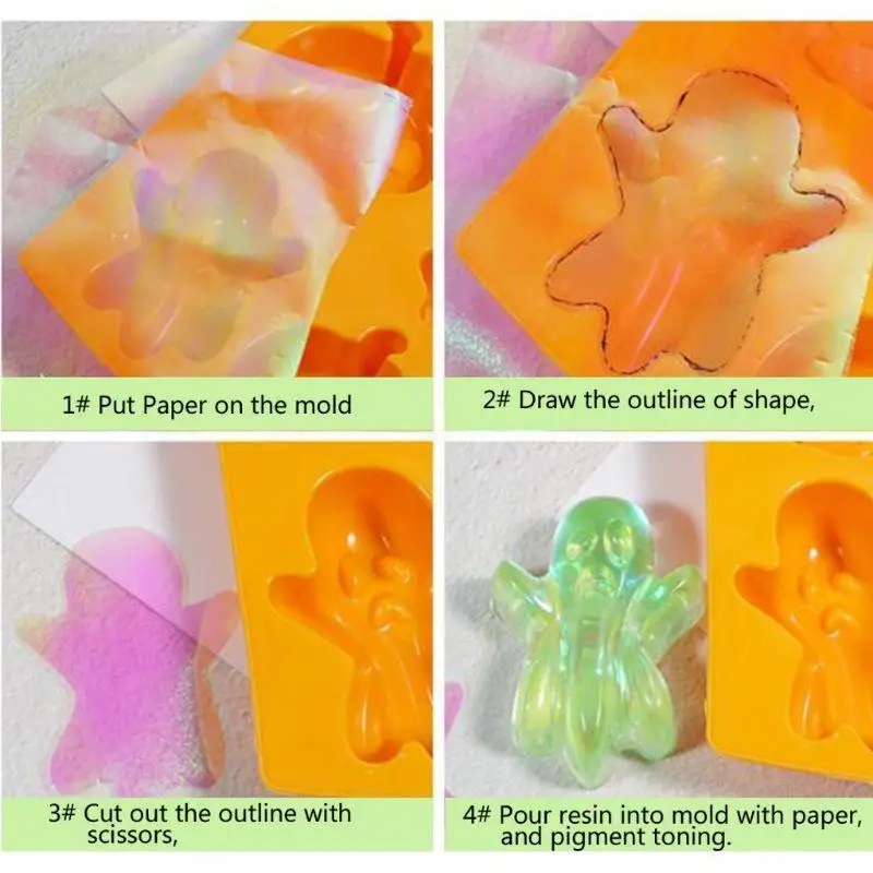 A52E for Aurora AB Effect Paper Mirror Paper Jewelry Making Accesso
