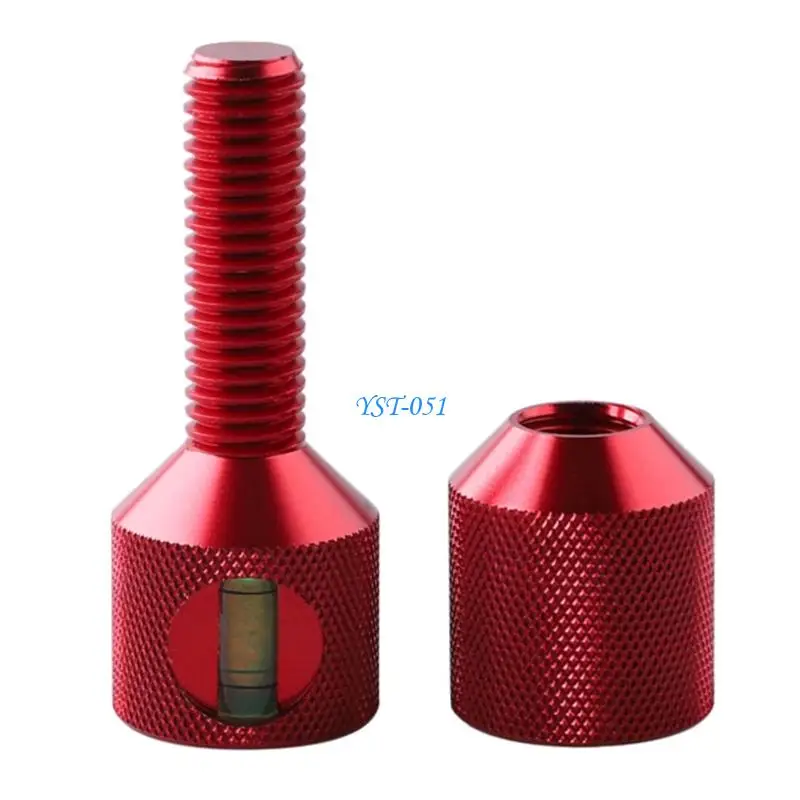 E15A 2 Hole Flange Alignment Leveling Pin 1-1/8 Flange Two Hole Pin With Builtin Bubble Level For Precisions Work
