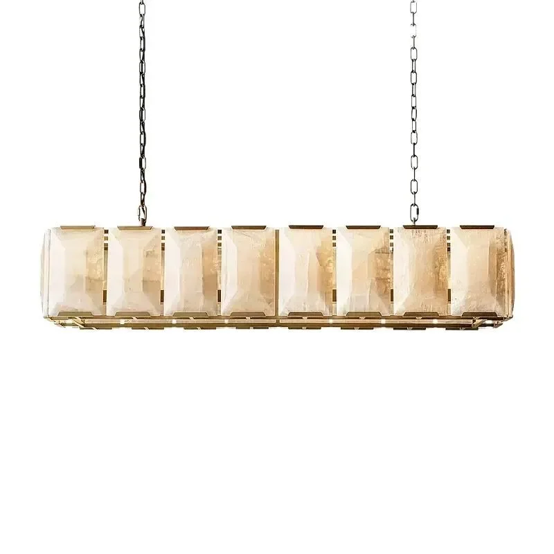 

American light luxury Spanish marble restaurant chandelier