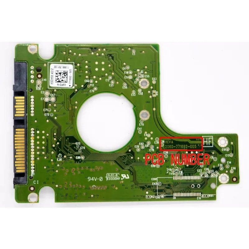 2060-771692-005 REV A / Hard Disk Circuit Board, 2060 771692 005 , 771692-505
