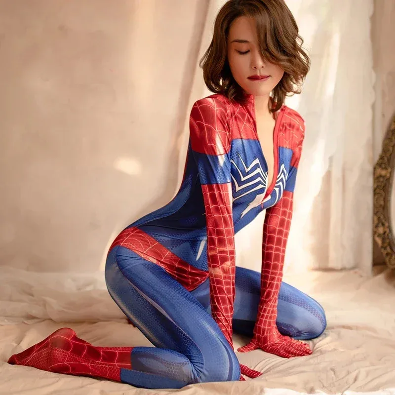 

Cy2025Spiderman Costume Venom Gwen Stacy Spider Man Cosplay Sexy Costume Zentai Bodysuit Jumpsuit Halloween Costume for Women Gi