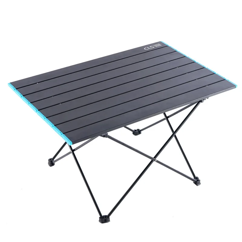 Folding Table Aluminum Alloy Light Barbecue Table Outdoor Portable Picnic Table Self-driving Camping Aluminum Plate Table