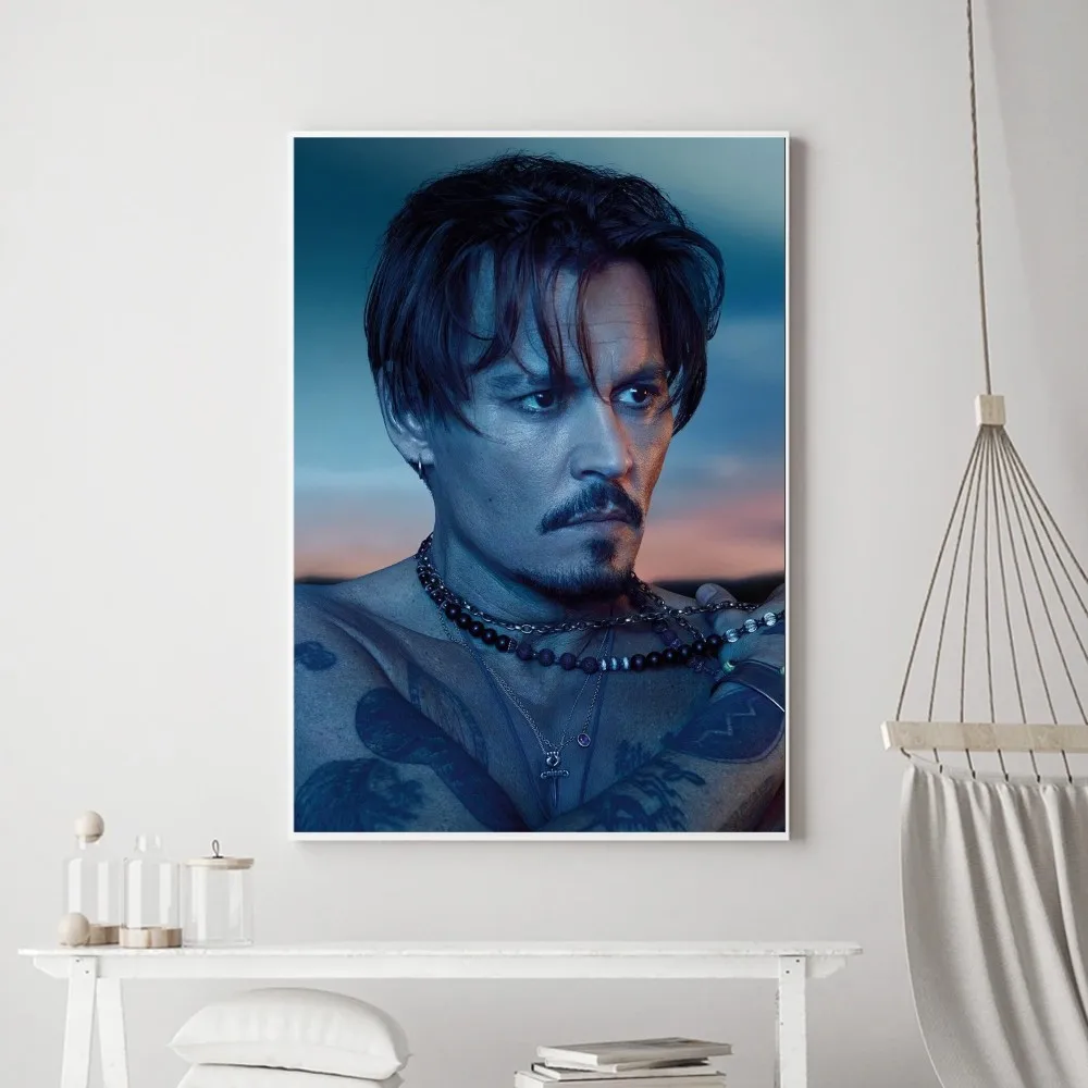 J-Johnny-Depp Poster Prints Poster Wall Painting Bedroom Living Room Wall Bar Restaurant Sticker Small