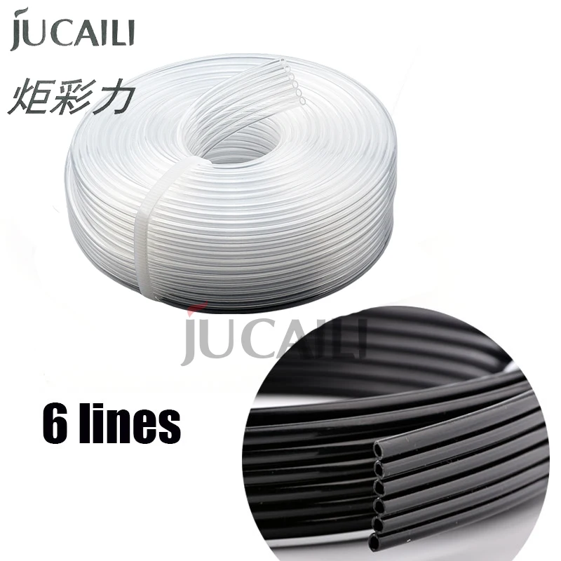 

Jucaili 5 Meter Universal CISS Ink Tube Corrosion resistant solvent For Epson Canon HP Brother Printer Pipeline 6 lines