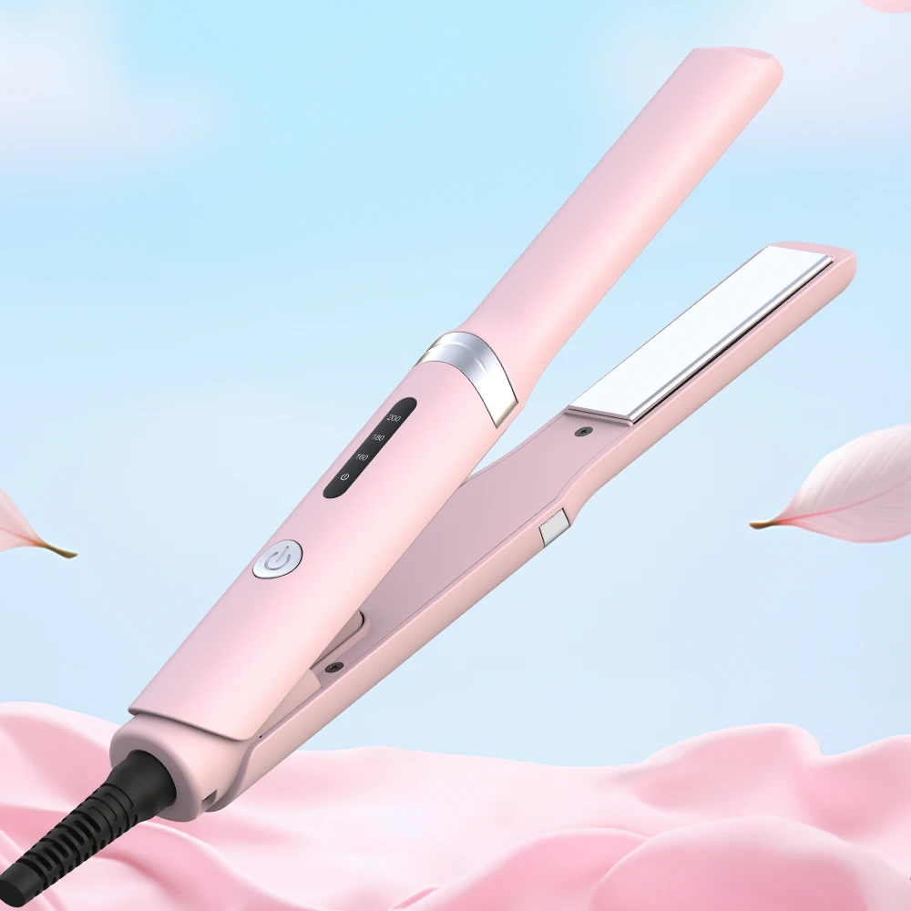 SMET 25.75mm Small Iron Hair Straightener With PTC Ceramic Plate Electric Multifunctional Hair Tool for Car Factory Price