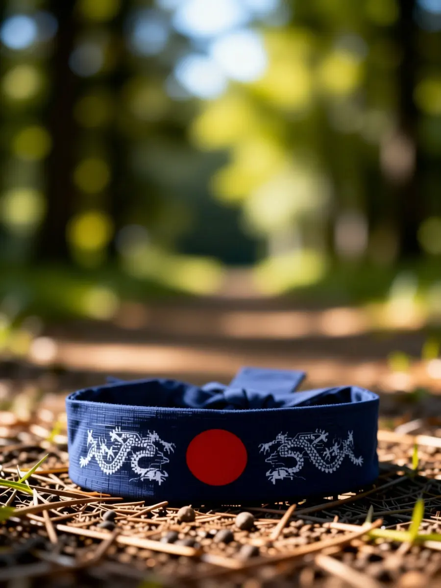2Pcs Bushido Headband Japanese Hachimaki Cotton Sports Headband for Running Yoga Workout Fitness Cooking Face Washing Sweat
