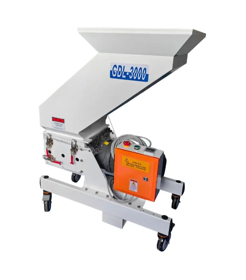 Gainwal Single Shaft Motor Plastic Shredder/Crusher Machine SKD-11 Blades 120-220kg/h Capacity 3.7kw Power Produces 10mm Small