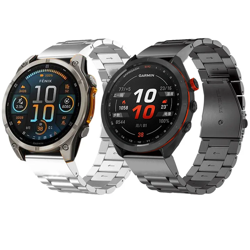 ガーミンフェニックス用メタルストラップ,ガーミンフェニックス用クイックフィットウォッチバンド8 e 7 pro 7x 6 5x plus,s70 s62 epix pro tactix 7 pro,22mm, 26mm