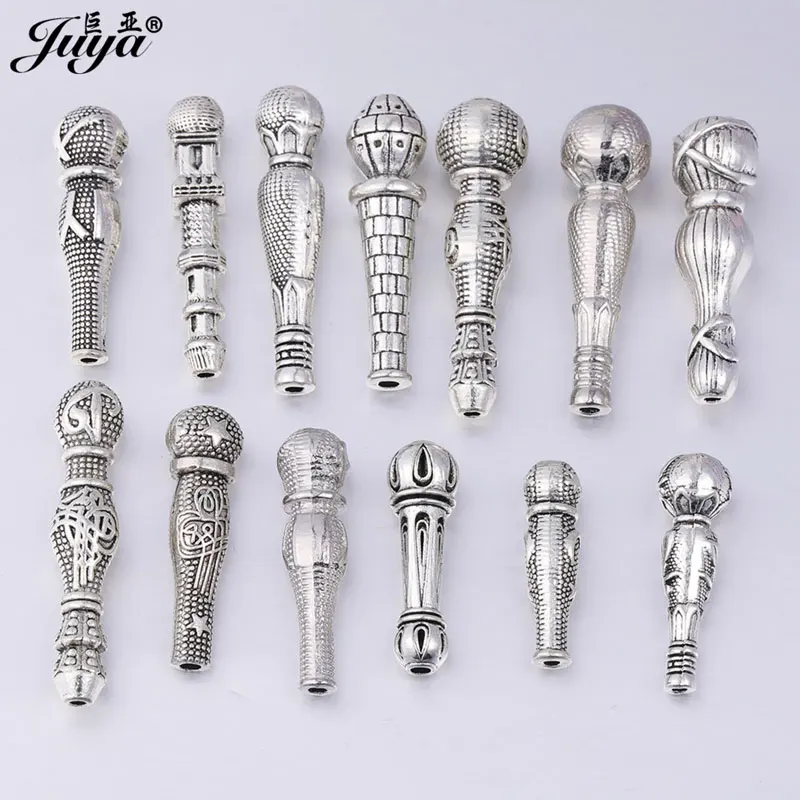 100 sztuk szybka wysyłka pusta tykwa koraliki nadające się do DIY Amulet złącze różaniec naszyjnik z frędzlami komponenty do wyrobu biżuterii akcesoria
