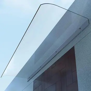 가정용 처마 햇빛가리개 캐노피, PC 보드 소재, 방풍, 방수, 자외선 차단 태양 쉘터, 창문 전면 문짝 오버행 천막용