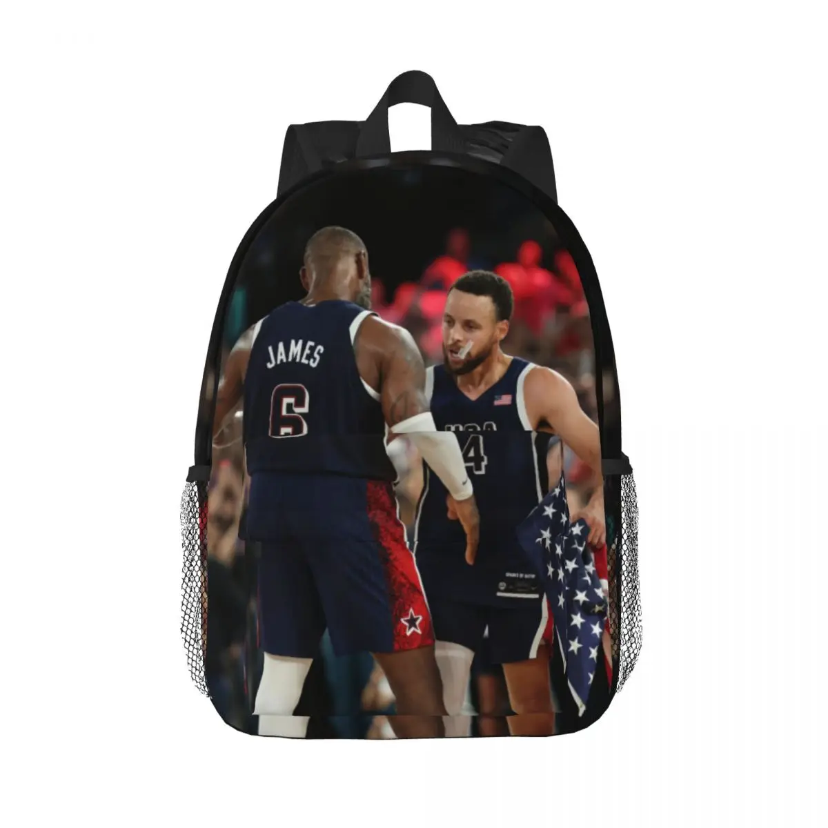 LeBron-mochila universitaria impermeable de alta capacidad para ordenador portátil, bolsa de viaje para libros de 15 pulgadas, James Stephen Curry, EE. UU., nueva moda