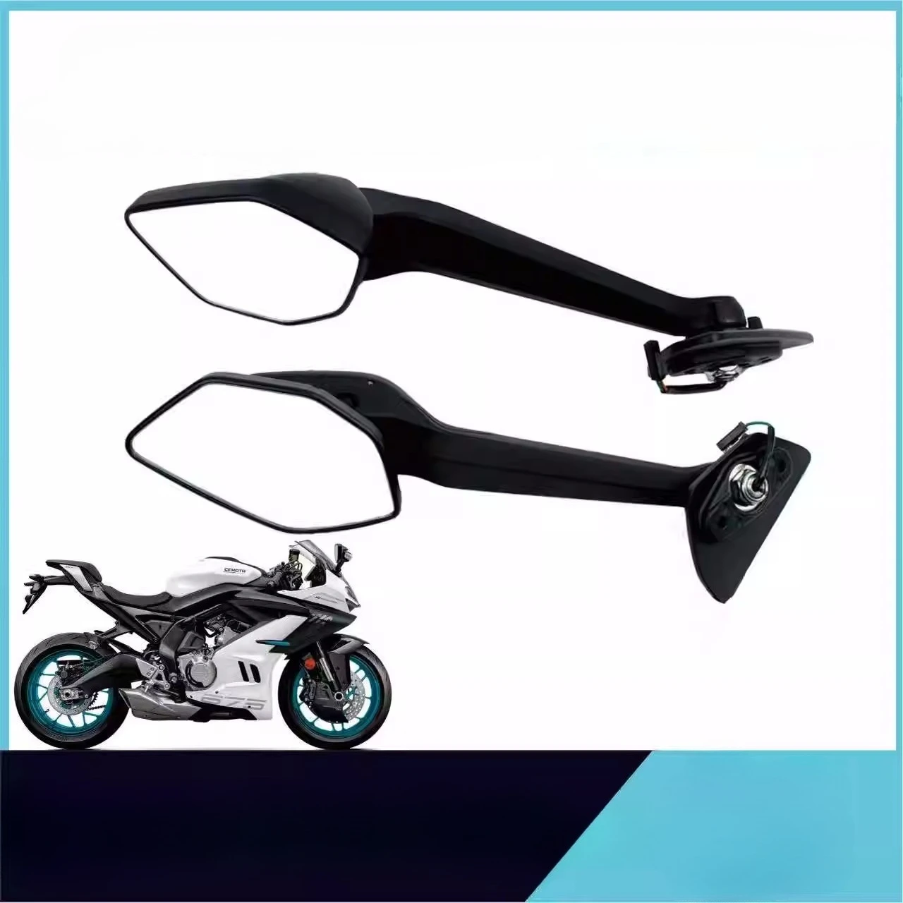 

For CFMOTO 675SR 675 SRR CF650-10 Motorcycle Accessories Rearview Mirror With Turn Signal Lamp