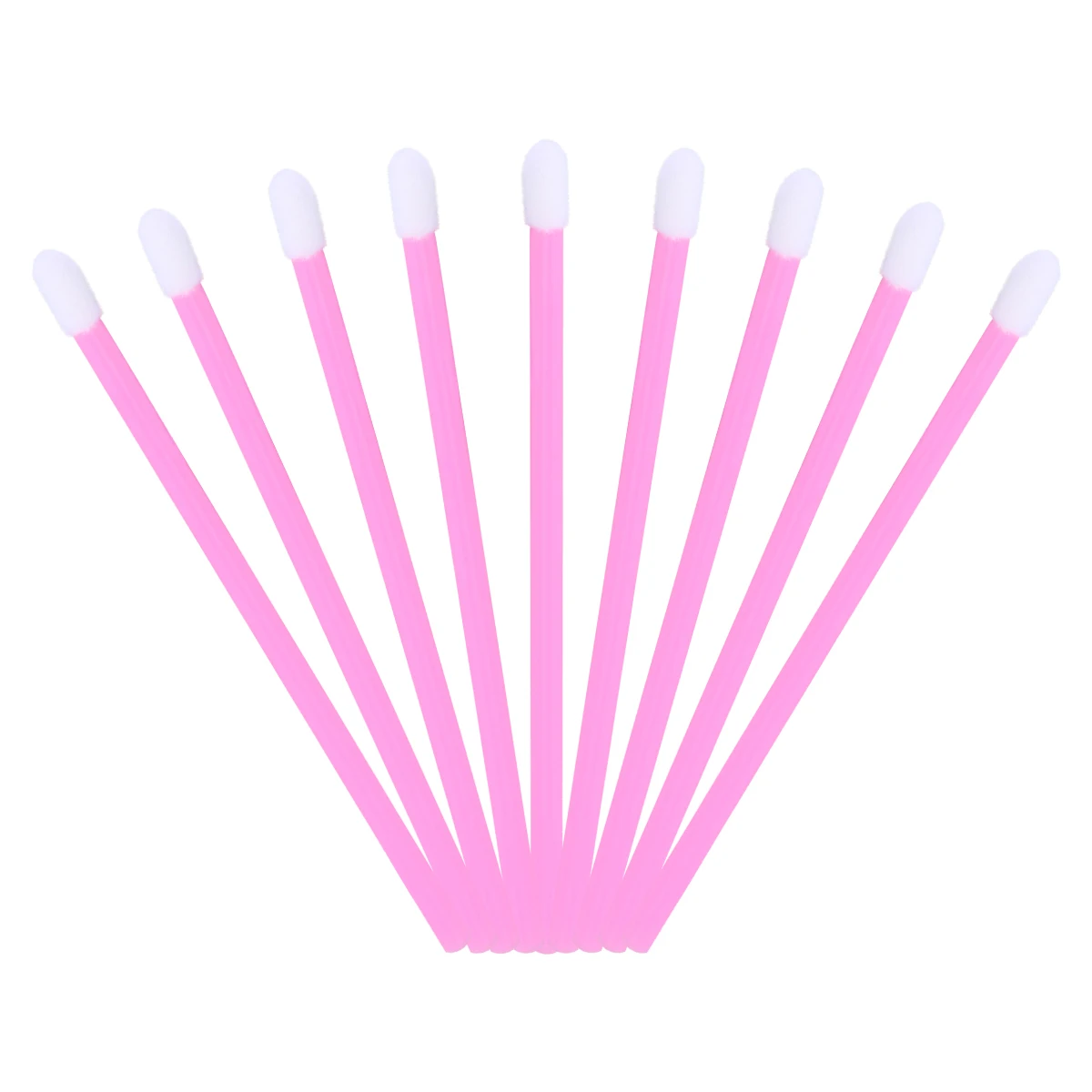

200 Pcs DIY Lip Stick Makeup Tool Kit Disposable Lipstick Pink Brush Applicator