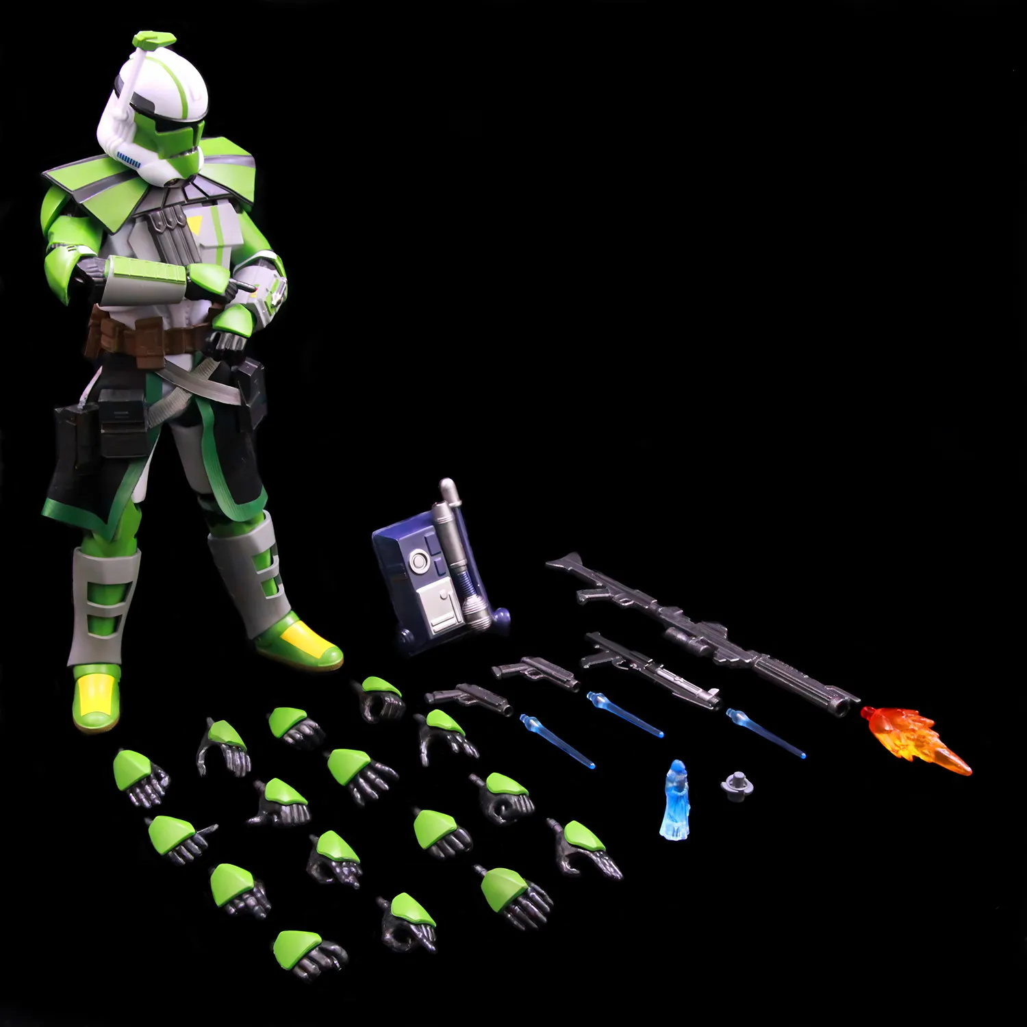 New Body(JOV3.0) - Star Wars 104th Trooper Wolf Pack Boost Sinker Comet Kamino ARC Trooper Grey Team 6" Action Figure Clone Toys image 3