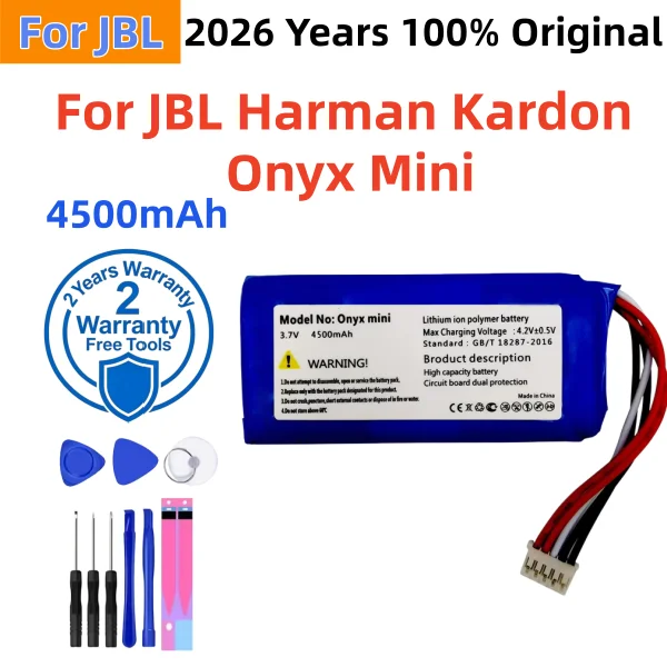 2026 Years 100% Original Battery For Harman Kardon Onyx Studio Go Play Onyx Mini 1 2 3 4 5 6 Bluetooth Speaker Onyx Battery Tool