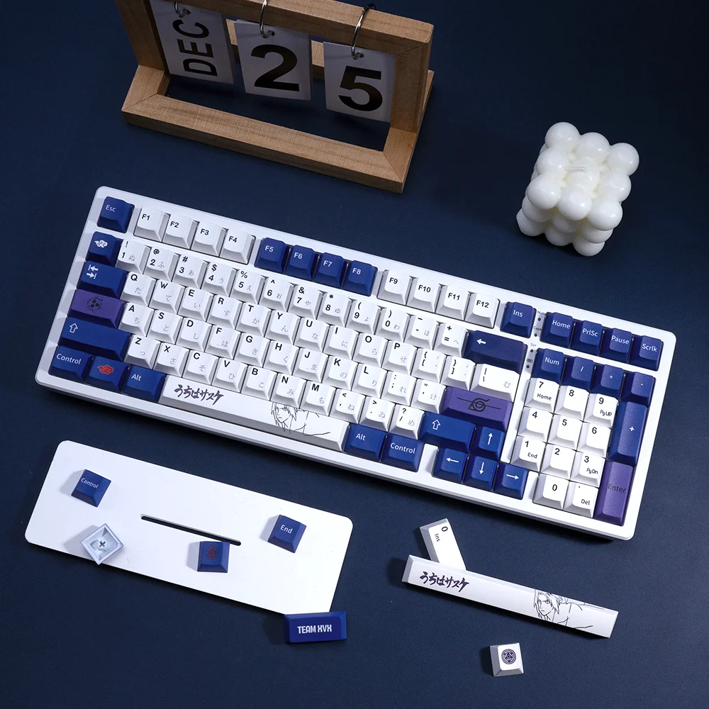 XVX アニメキーキャップ PBT 染料昇華厚型キーキャップ ホワイトと