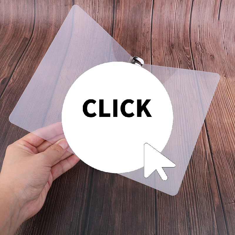 

A6 A5 Six-hole B5 Nine-hole Folder Transparent Loose Leaf Creative Twill Pp Binder Shell Composition Book