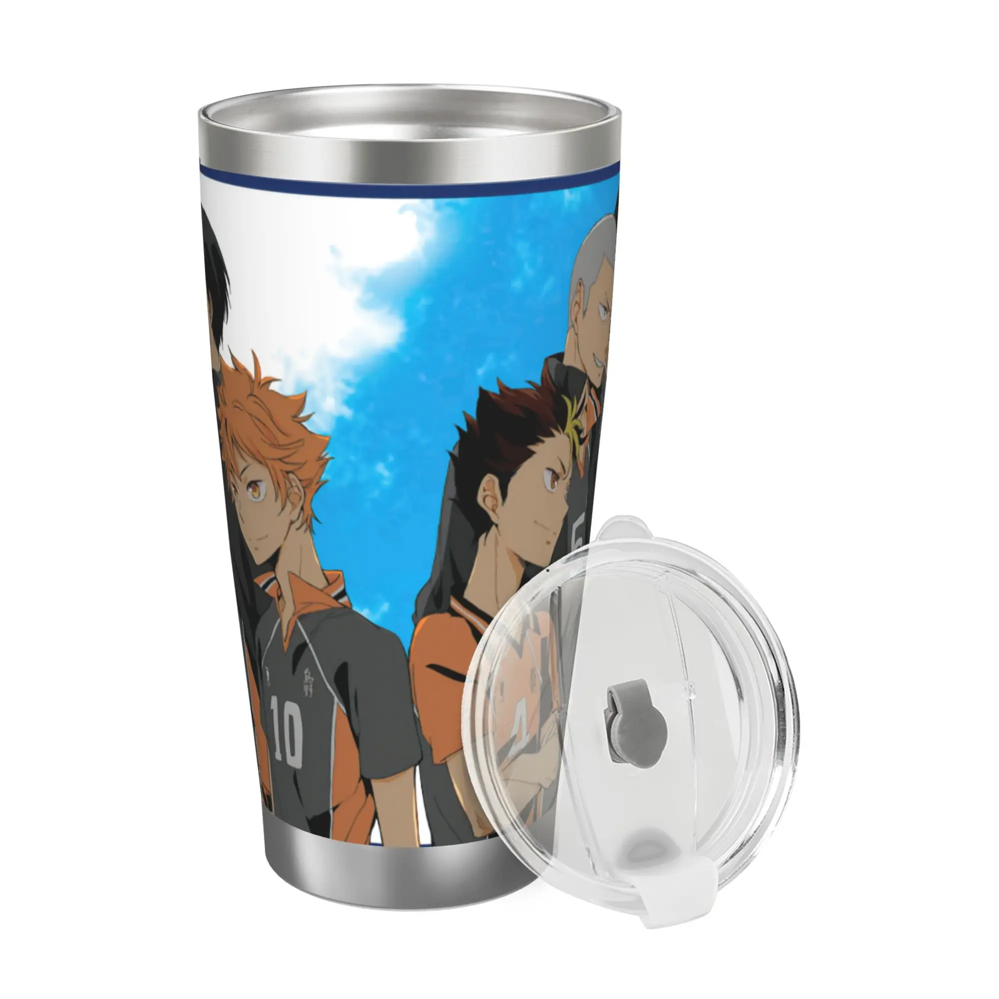 

Stainless 6.7in High 20oz Anime Insulated Cup, Haikyuu Bottle Stainless Double Wall Insulated Bottles with Straw ​ ​