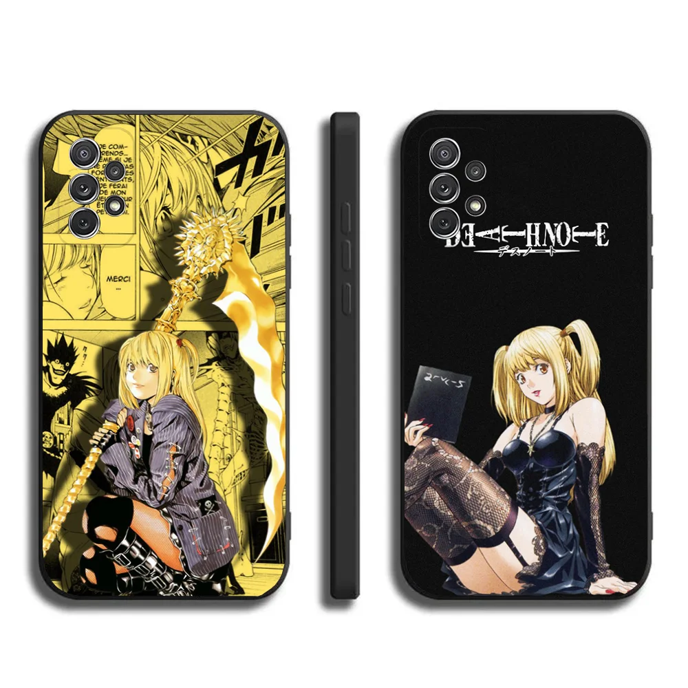 Amane D-Death Misa NoteS-S Phone Case For Samsung Galaxy A20,A21s,A22,A31,A32,A52,A53,A72,73,A80,A91Soft Black Cover