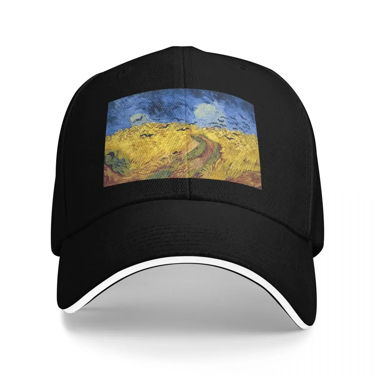 Vincent Van Gogh Wheatfield with Crows Baseball Cap Hat Baseball Cap beach hat dad hat Kids Women's Beach Outlet Men's