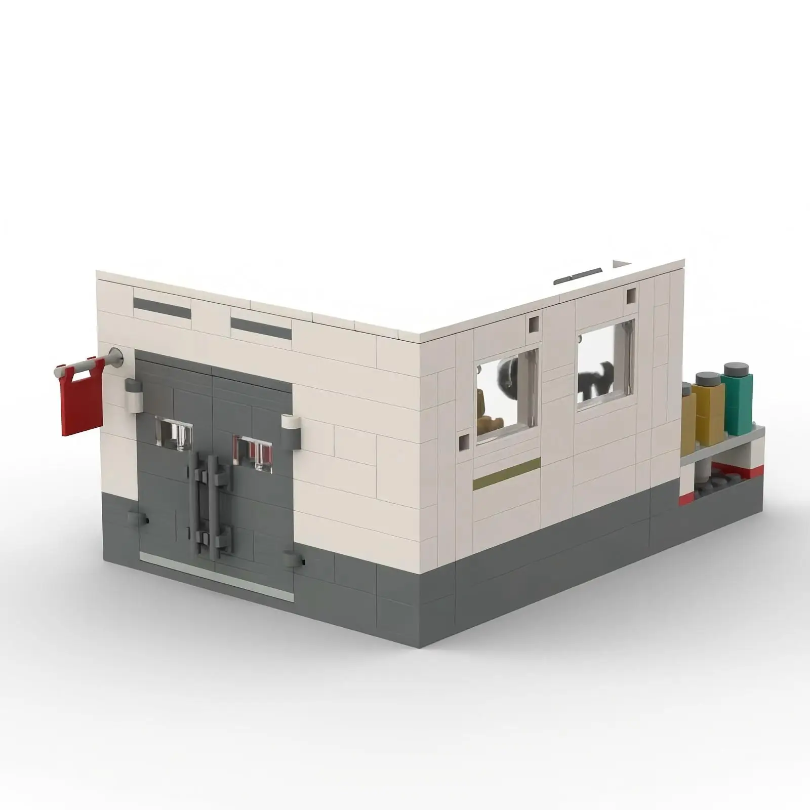 MOC Creative City Architecture متجر إصلاح السيارات نموذج تجميع الأطفال ألعاب مكعبات البناء مجموعة الكبار هدية عيد ميلاد #5