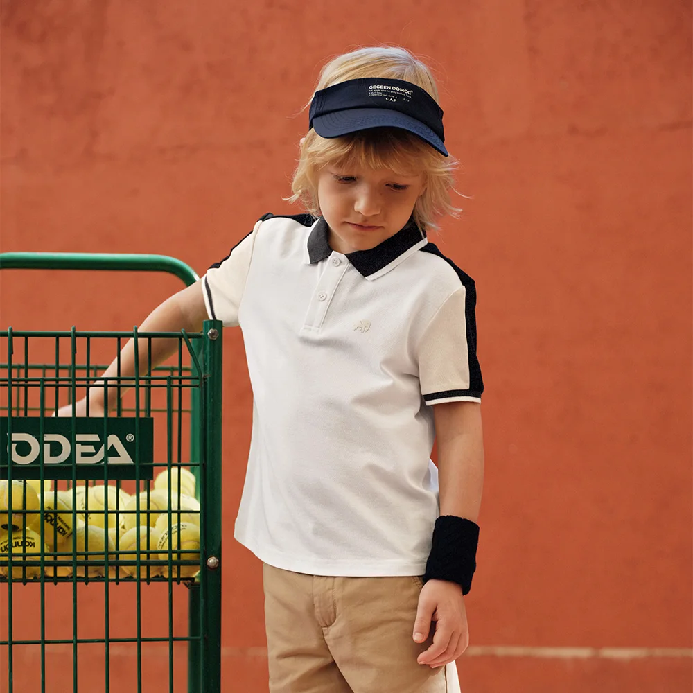 Dave Bella Children Summer Polo T-shirt 7-13 Years Kids Short Sleeve Pullover Boys Cotton Casual Sports Tops DK2262366