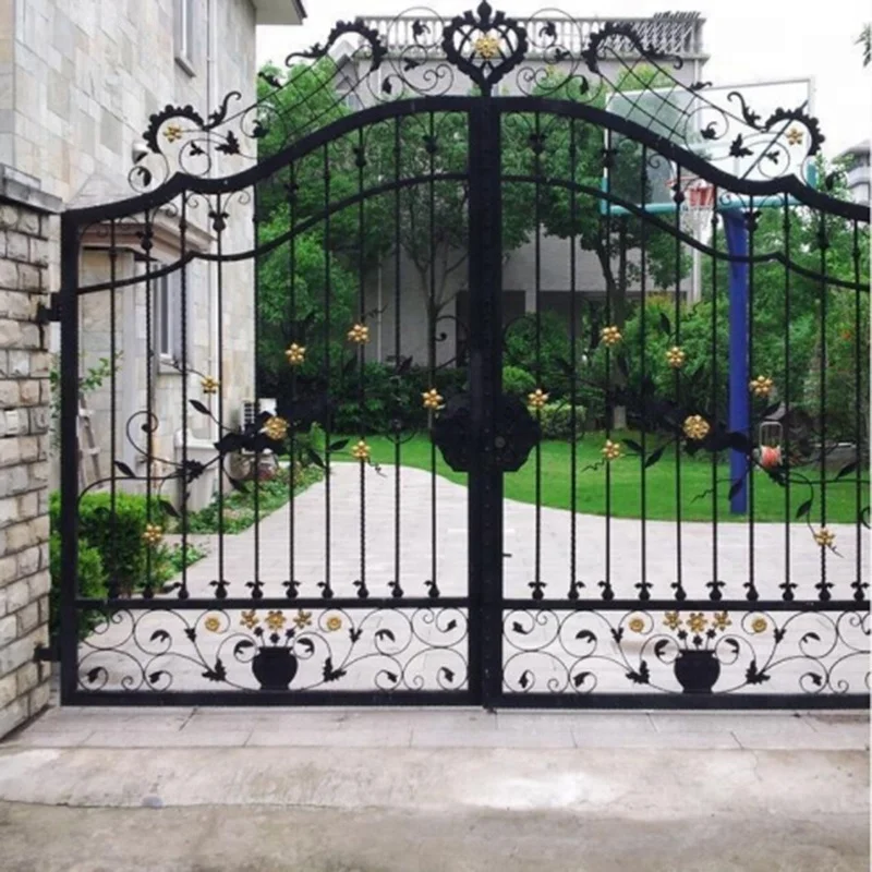 Designed Garden Arch Wrought Iron Door Doors