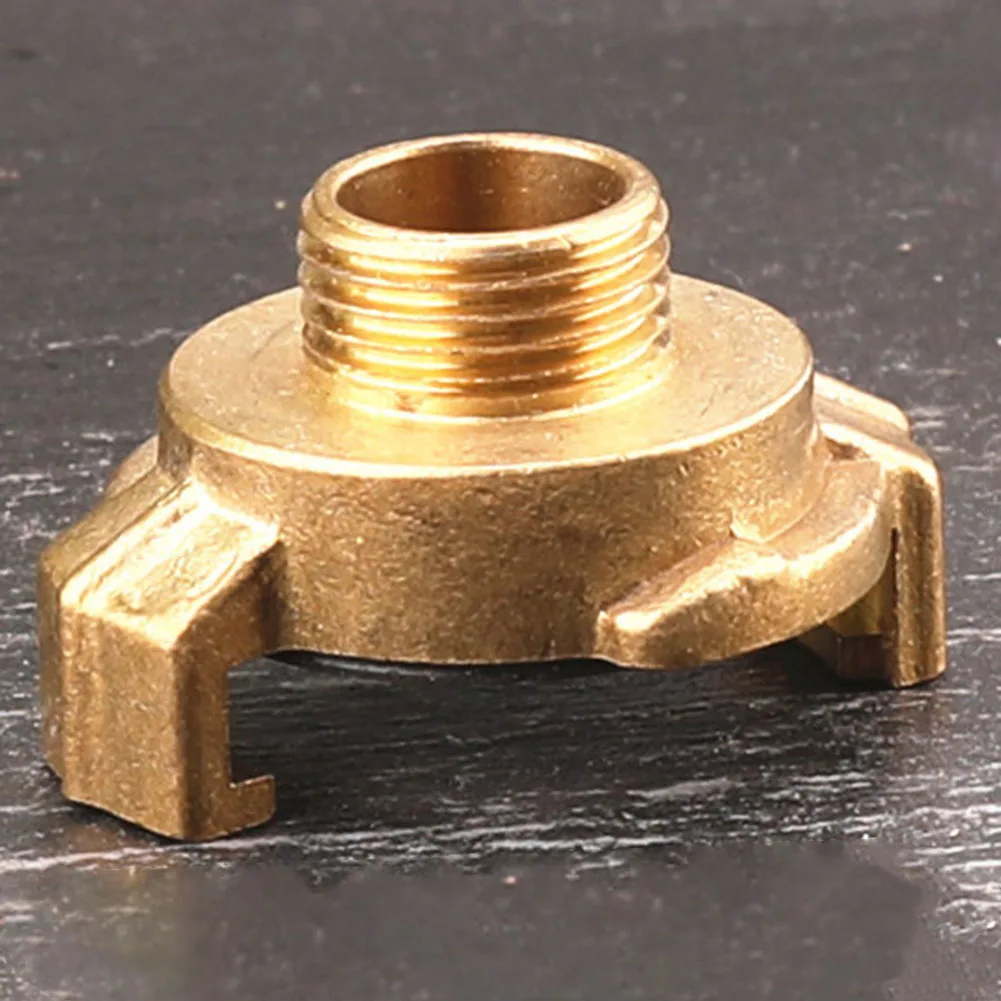 4Type Garden Water Connectors Brass Type Quick Connect Water Fittings Claw Couplings Tap Connectors Rubber Pad Garden Supplies
