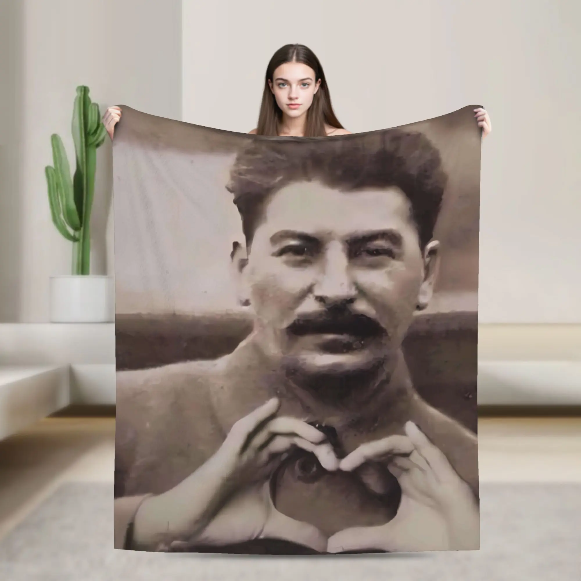 Lenin Joseph Stalin Blankets Quality Soft Warm  Bedding Throws Winter Child Couch Chair Sofa Bed Funny Bedspread