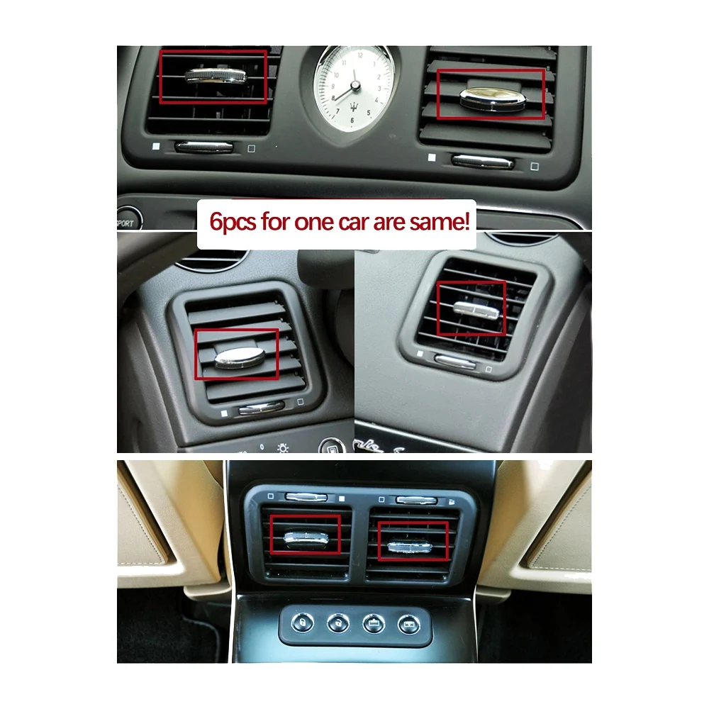 

AC54-For Quattroporte Grancabrio Granturismo Car Front Rear Air Conditioning AC Vent Grille Slider Clips Repair Kit