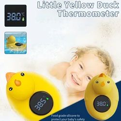 Thermometer Little Yellow Duck Baby Bathtub Shower Water Thermometer Baby Safe Temperature Sensor Floating Waterproof Baby