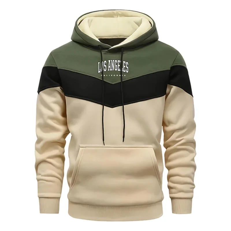 2025, beliebte Herren-Kapuzenpullover, bedruckt, lässig, dreifarbig, Sweatshirt, Outdoor, Sport, Joggen, Herrenbekleidung, Mode, Street-Tops, Trainingsanzug