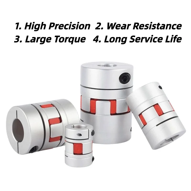 LM Series D35L50 Flexible Plum Jaw Coupling 6mm-19mm CNC Motor Shaft Coupler Elastic Plum Clamp Coupler Encoder Connector