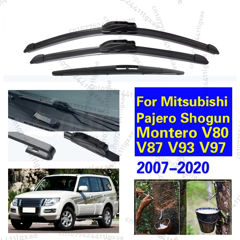

Front Rear Wiper Blades For Mitsubishi Pajero Shogun Montero V80 V87 V93 V97 2007-2020 Windshield Windscreen Window Accessories