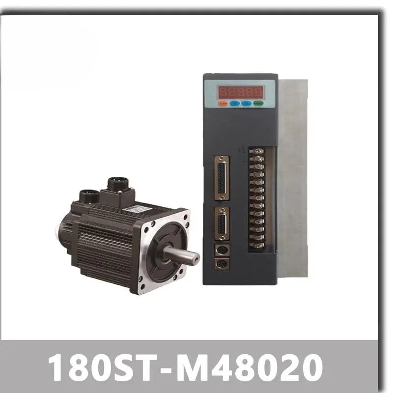 380V 10KW 180ST-M48020 AC Servo motor 2000RPM 48N.M. 10000W Three-Phase ac drive permanent magnet Matched Driver AASD-75A.