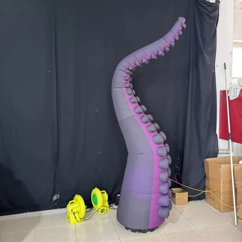 Realistic custom inflatable octopus tentacles marine animal interactive decoration aquarium