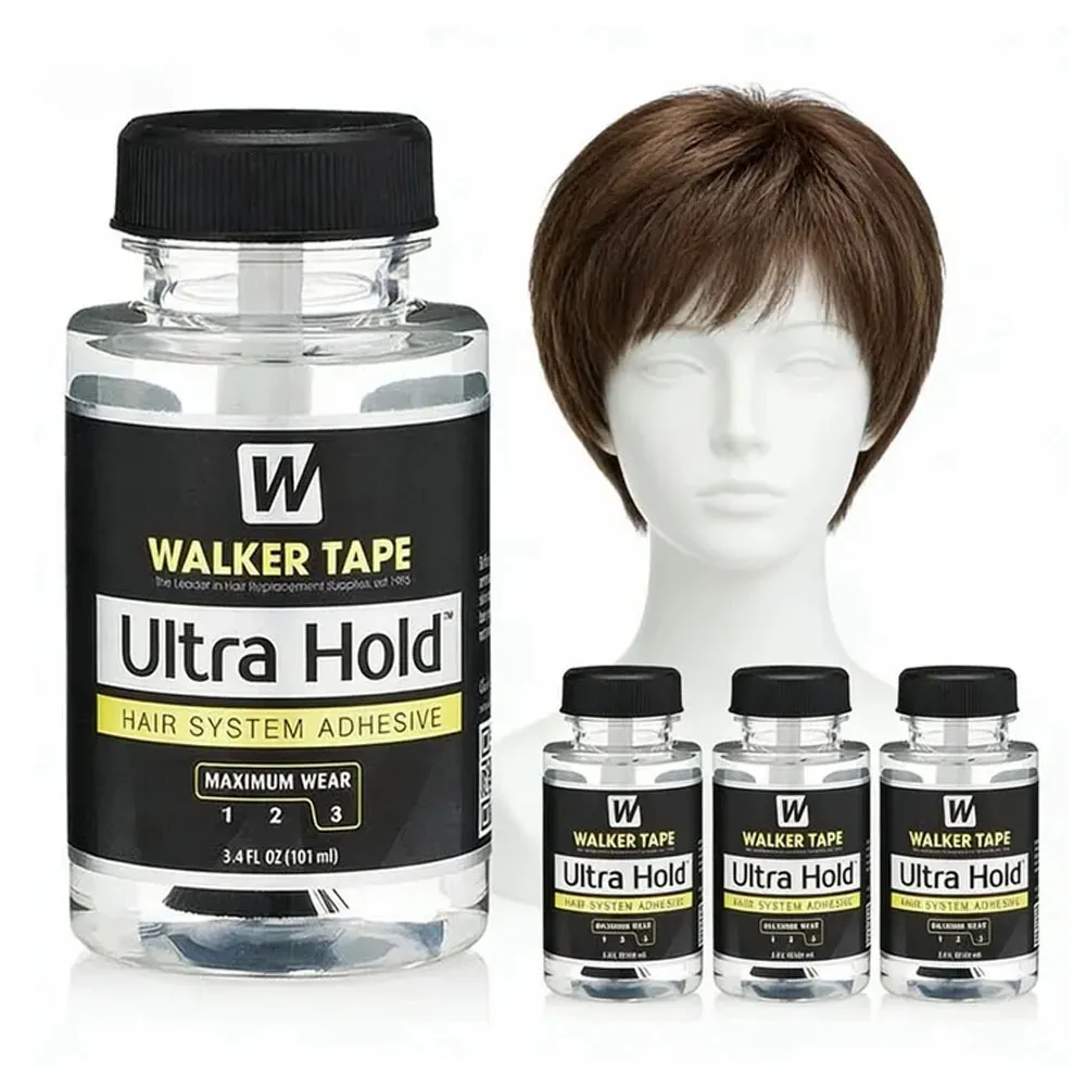 

5PCS Walker Tape Ultra Hold Waterproof Lace Glue 3.4oz Hair Adhesive for Lace Wigs Toupees Closures - Wholesale Pack