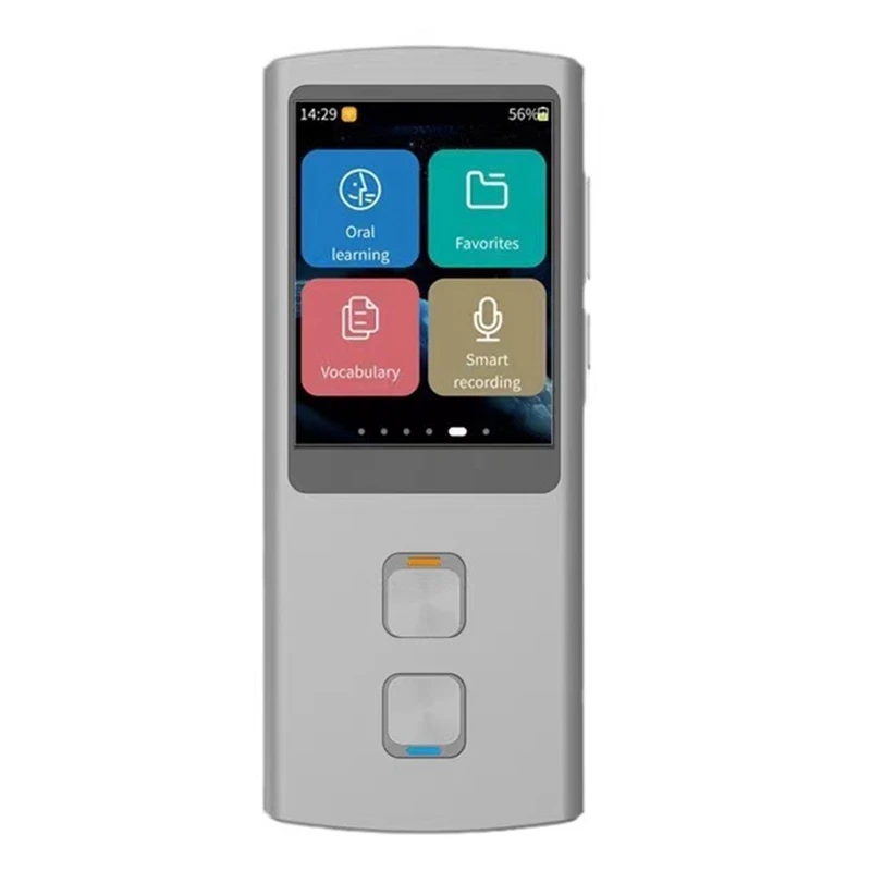 

T17 AI Real-Time Voice Translator Takes Pictures And Supports 138 Multi-Language Touch Screen Learning And Conversion Durable