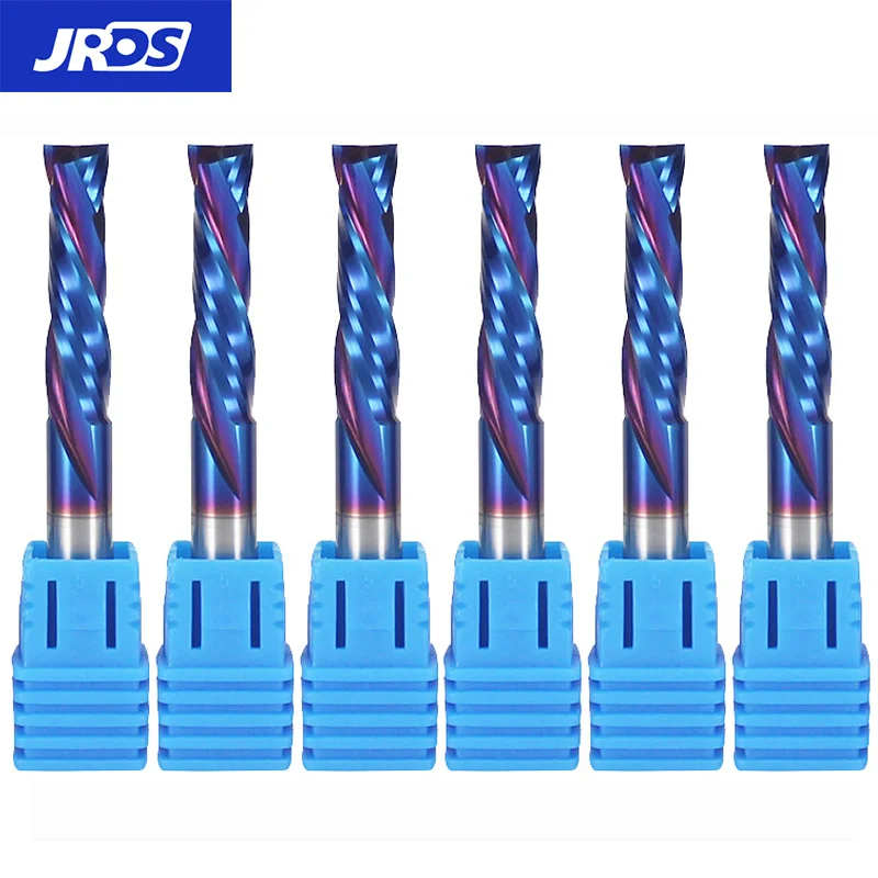 Фреза спиральная компрессионная с нанопокрытием JRDS |   Двухлезвийная твердосплавная фреза с верхним и нижним резом для обработки древесины
