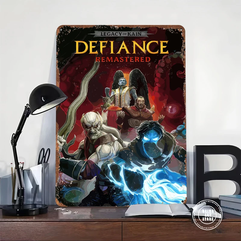 Legacy of Kain Defiance Remastered Tin Poster Customized Wall Art Retro Vintage Metal Signs for Fans Room Mancave Decoration