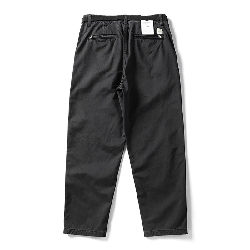 Herren-Schwerlasthose aus Baumwolle mit konischem Schnitt, geradem Bein, für Freizeit, Herbst, Outdoor, Wandern, Camping, dicke, lockere, lange Arbeitshose – Detail 10