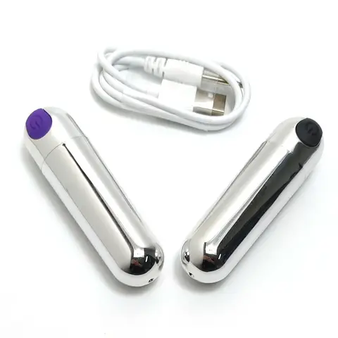 Powerful Bullet Vibrator USB Rechargeable Waterproof Personal Massager for Women Intimate Health