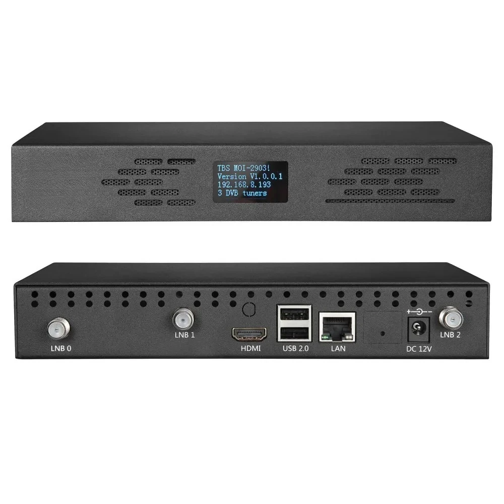 Applicable to TBS2903 MOI Plus 3 X DVB-S2/S to IP Gateway Mini Server for Transfer 1 Satellite  TV Channels to IP Streams