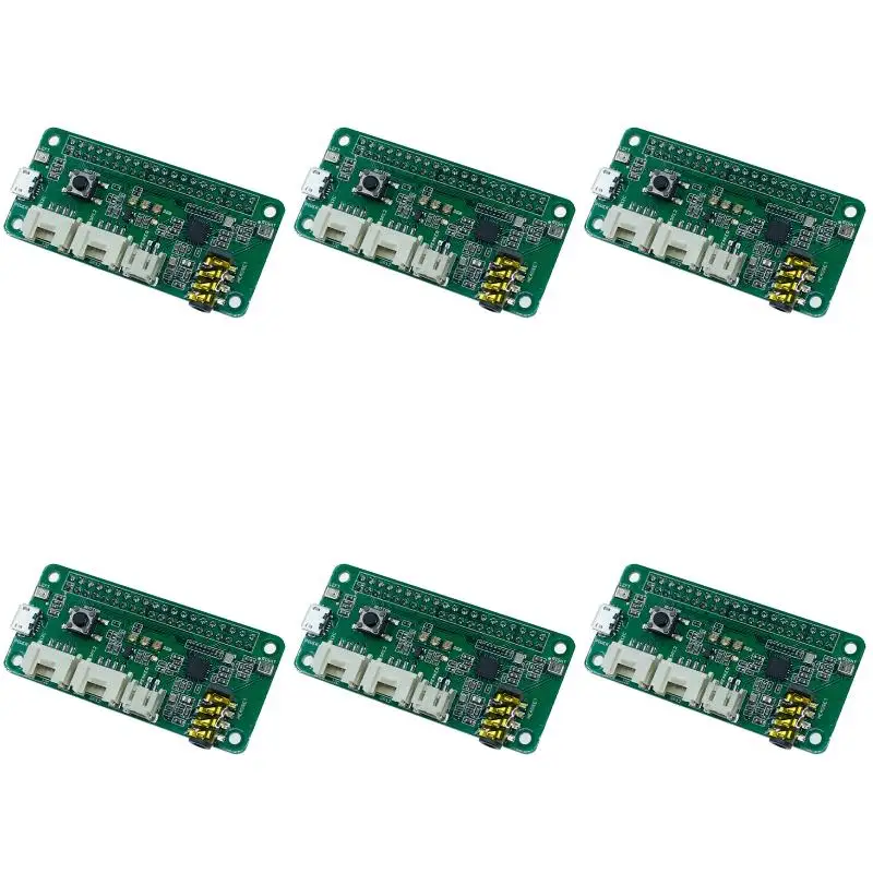 6Pack X(ReSpeaker 2-Mics Pi Hat for Raspberry Pi 4 Model B Voice Module Dual Microphone Array for Zero 3B